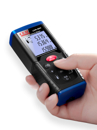 Лазерная рулетка - дальномер CEM LDM-80H купить по низкой цене | МАКСПРОФИТ